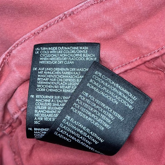 Liverpool Drawstring Crop Utility Pants High Rise Straight Leg In Dusty Cedar 16 - Picture 11 of 12